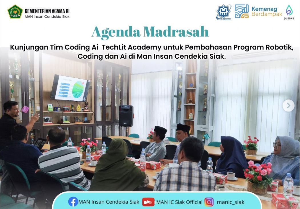 TechLit Academy Visiting to MAN Insan Cendikia Siak